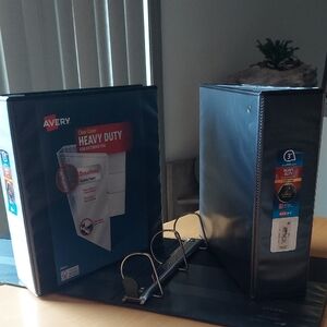 3-Avery Heavy Duty 3-Ring Binder Black